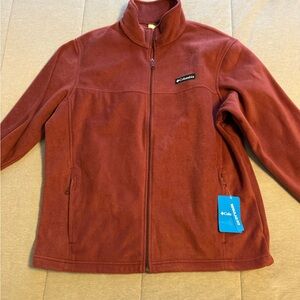 Columbia Burgundy Fleece Jacket